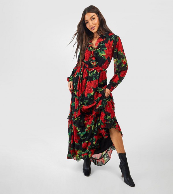 6(ROKU)＞DOBBY FLOWER PRINT DRESS⁄ワンピース 6 (ROKU) - 6(ROKU