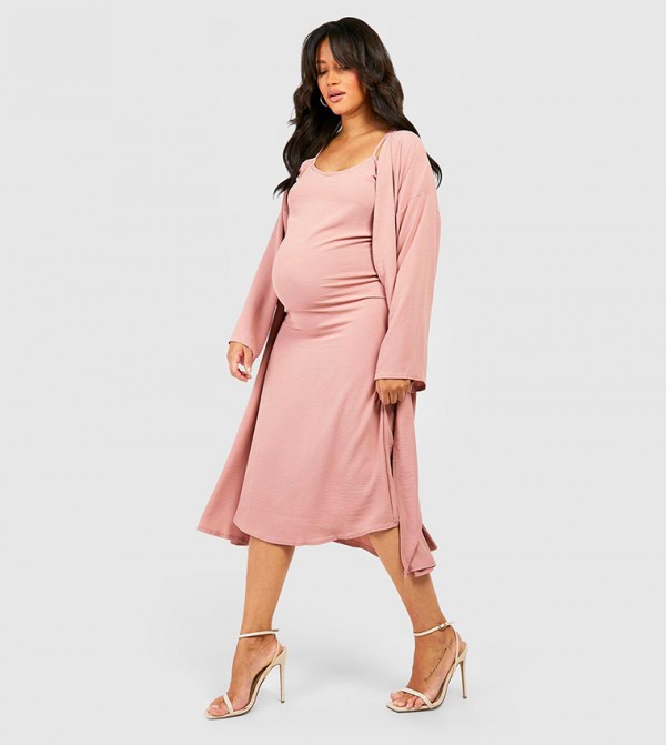 Dusky pink plus size dresses best sale