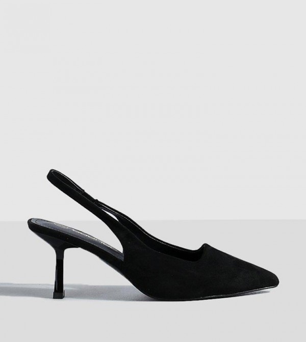 Low Stiletto Slingback Court Shoe
