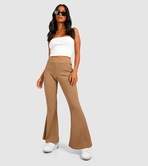 JYYYBF Women High Waisted Flare Pants Slim Trousers Kuwait