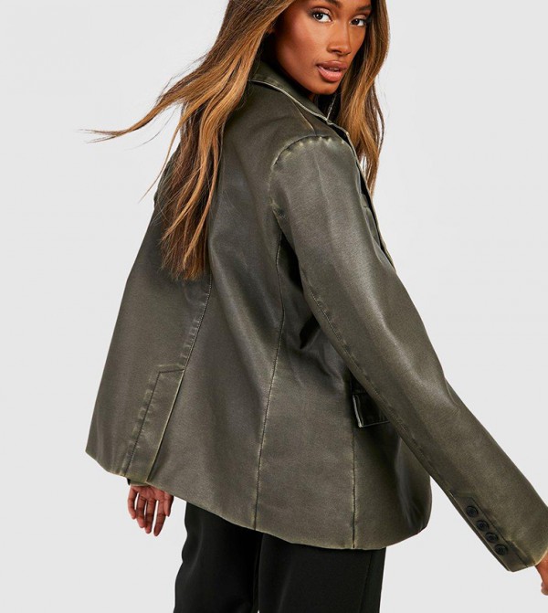 Buy Nasty Gal Vintage Leather Jackets In Black 6thStreet Kuwait