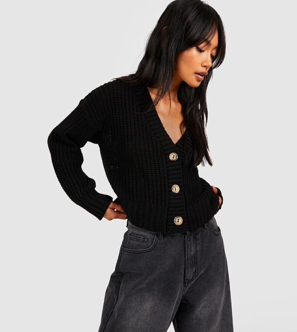 كارديجان قصير بأزرار 