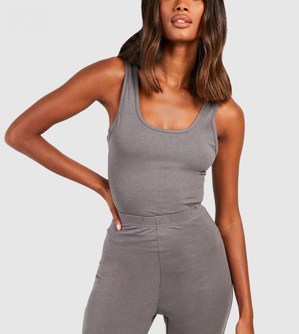 Buy Boohoo Premium Super Soft Square Neck Strappy Bodysuit