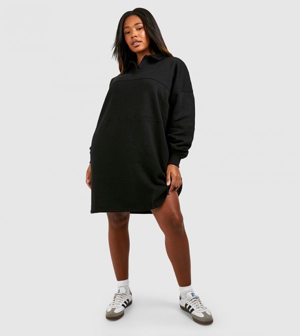 Oversized black shop hoodie dress