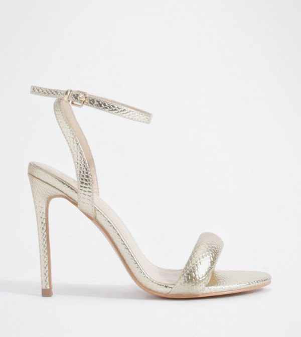 Silver two strap 2025 heels