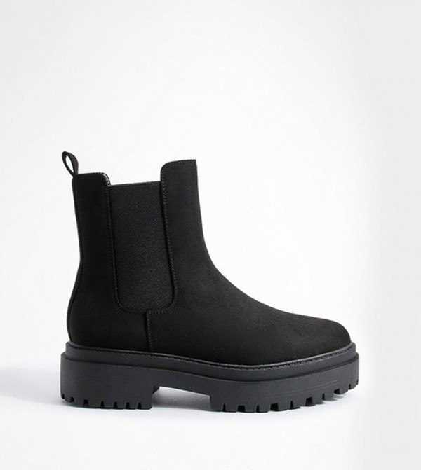Stepped Sole Chunky Chelsea Boots
