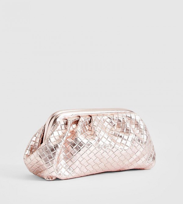 Rose gold clutch bag boohoo outlet