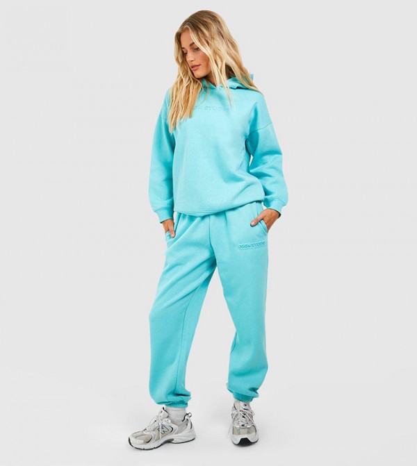 Buy Boohoo Dsgn Studio Embossed Hooded Tracksuit In Blue