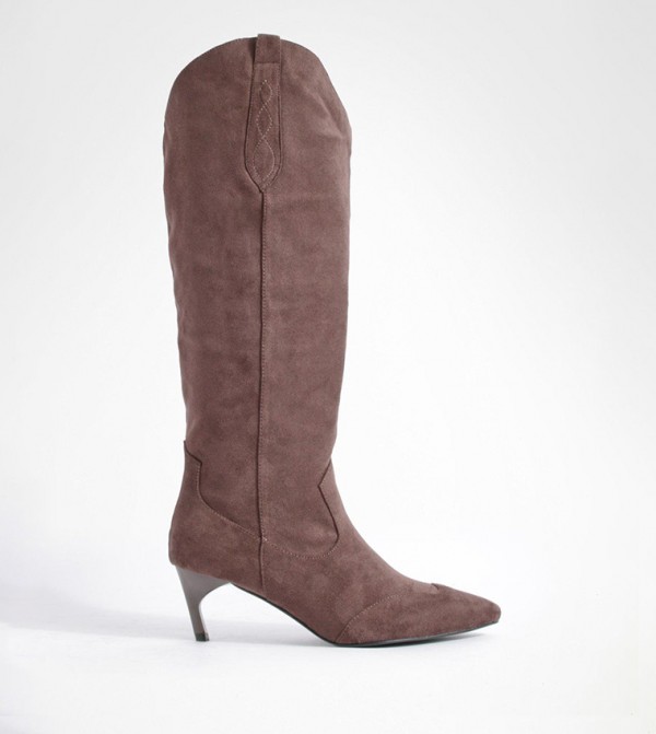 Low heel discount knee high boots