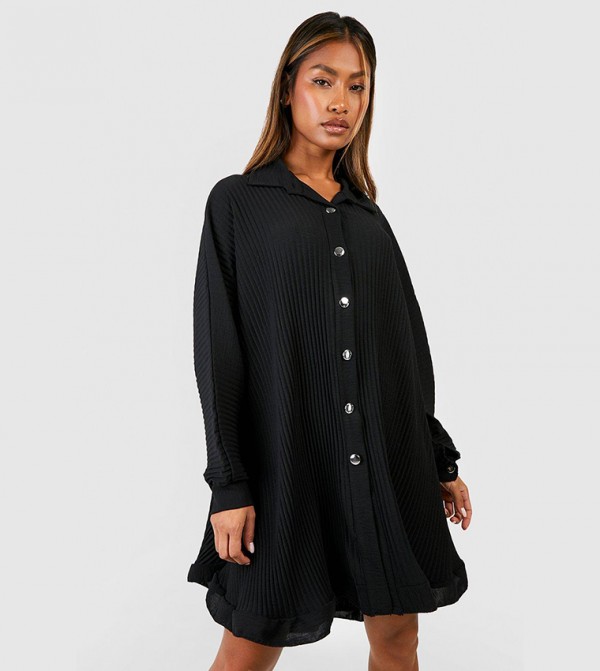 Oversized button up clearance dress