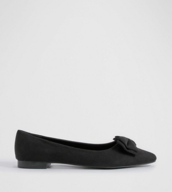 Bow Detail Pointed Toe Ballerinas