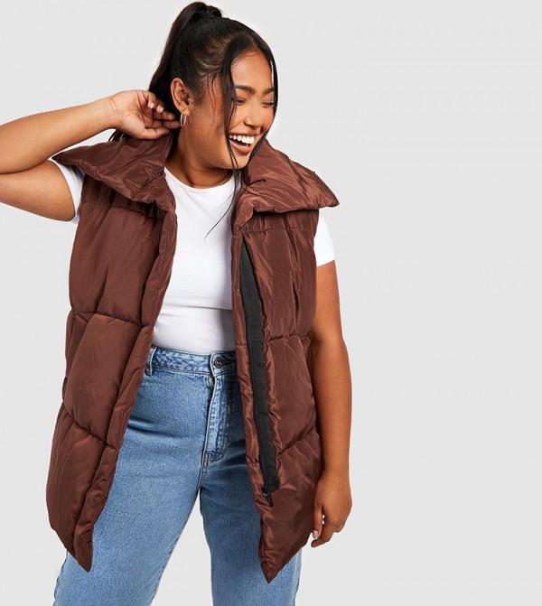 Puffer Sleeveless Longline Gilet