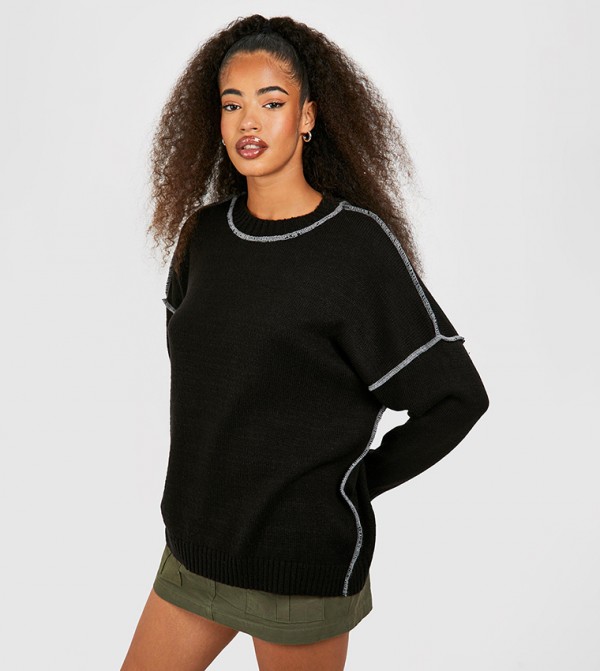 Oversized crew 2025 neck jumper