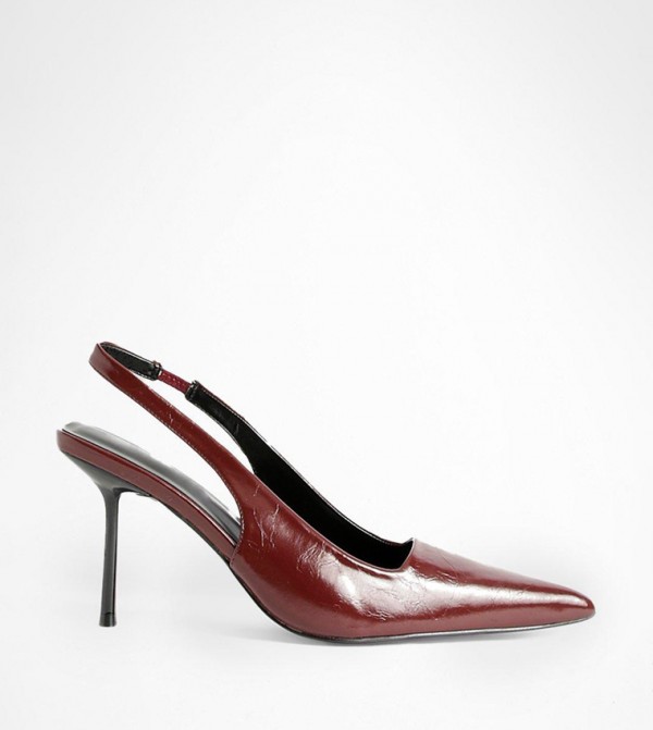 Slingback Extreme Point Court Pumps