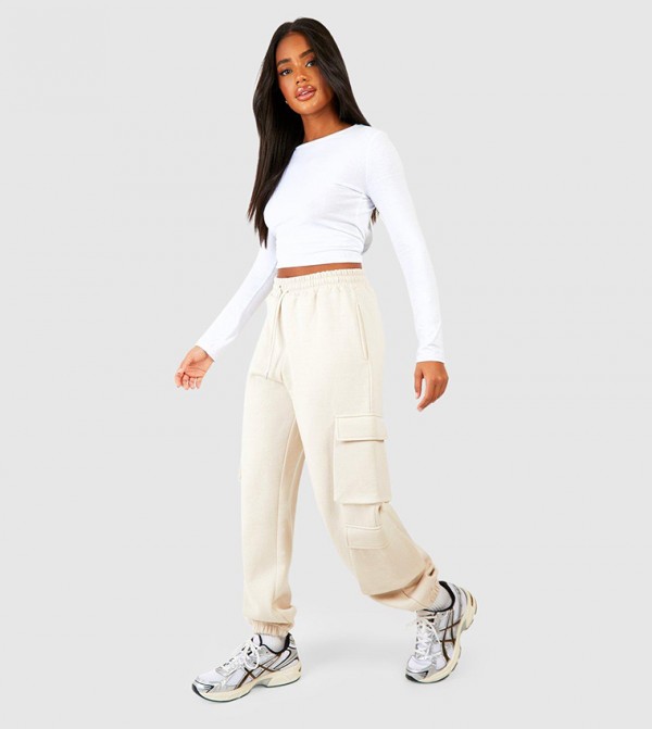 Buy Boohoo Recycled Plus Basic Oversized Joggers In Grey