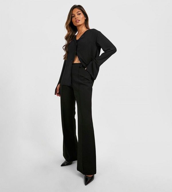 Tailored Flared Trousers