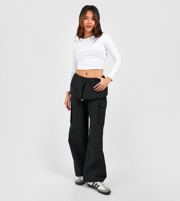Overlay Waist Parachute Trousers