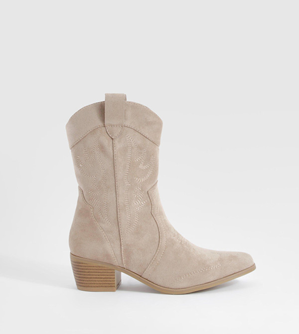 حذاء كاوبوي مطرز 