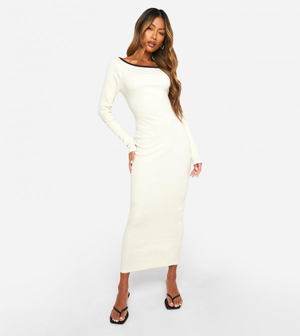 Premium Scoop Neck Midaxi Dress