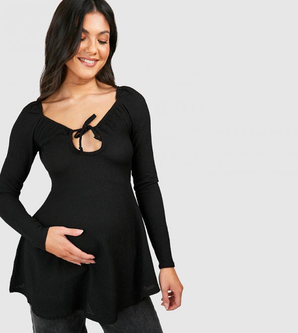 Maternity Nursing Button Front Top