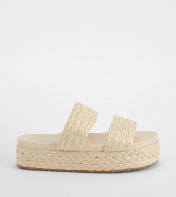 Platform woven sandals hot sale