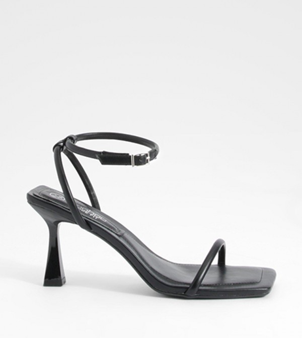 Wide Fit Padded Sock 2 Part Heel Sandals