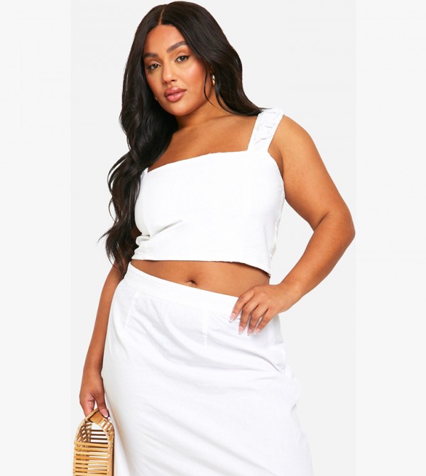 Curve Embroidered Midaxi Skirt
