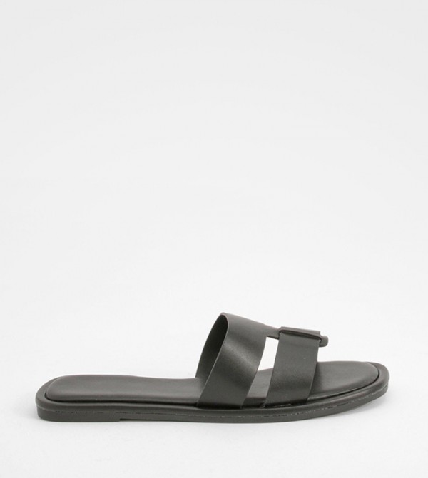 Woven Open Toe Flat Sandals