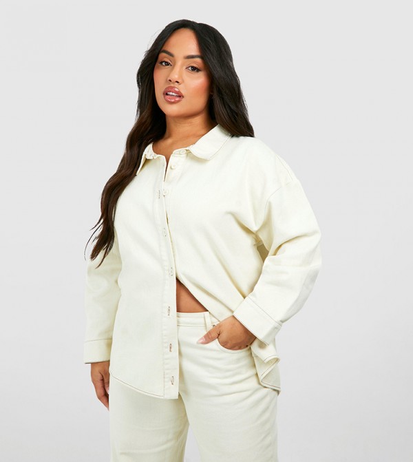 Curve Oversized Denim Shirt