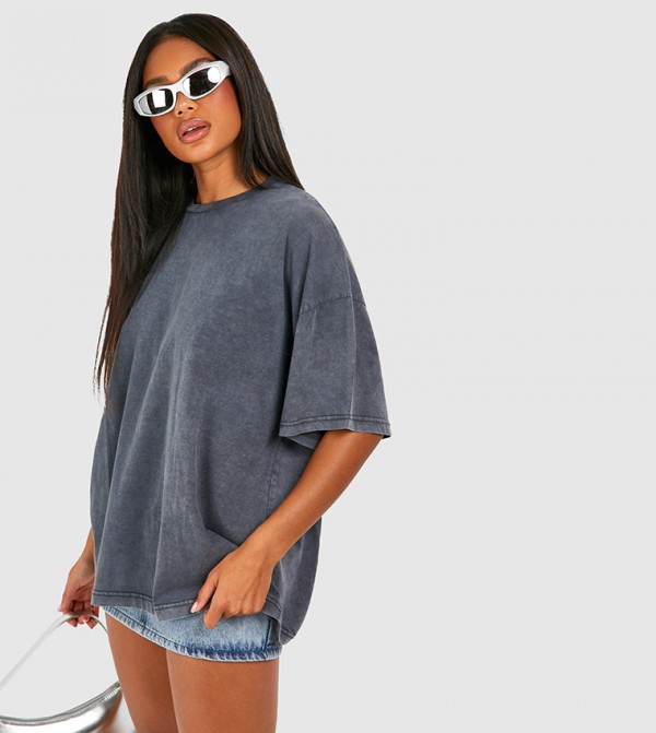 Acid Wash Boxy Oversized T-Shirt