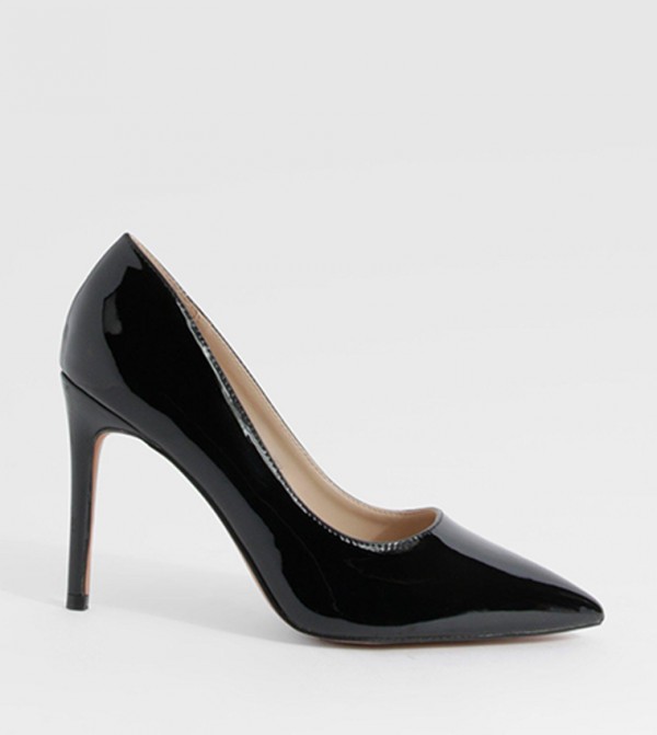 Wide Fit Pointed Toe Stiletto Heel Pumps