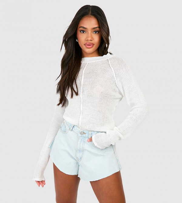 Basic Denim Flippy Shorts