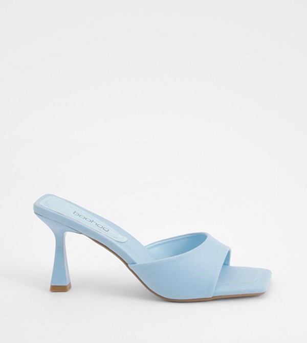 Square Toe Minimal Heel Sandals