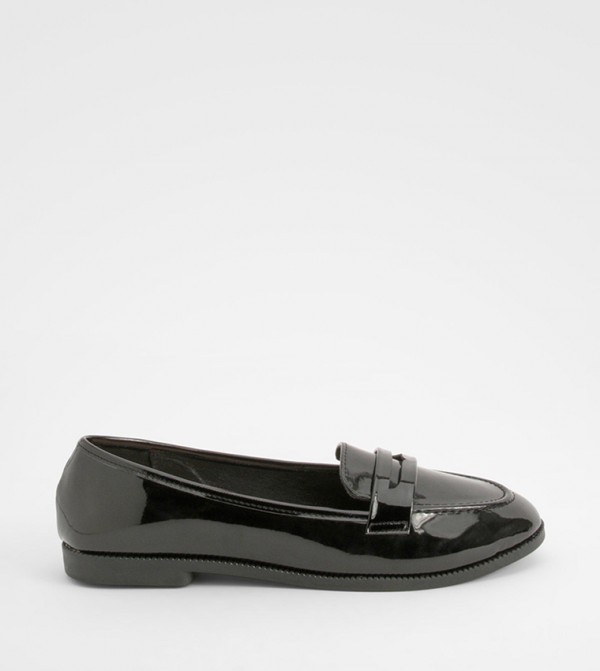 Wide Fit Patent Loafers
