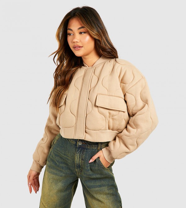 Quilted Bomber Jacket