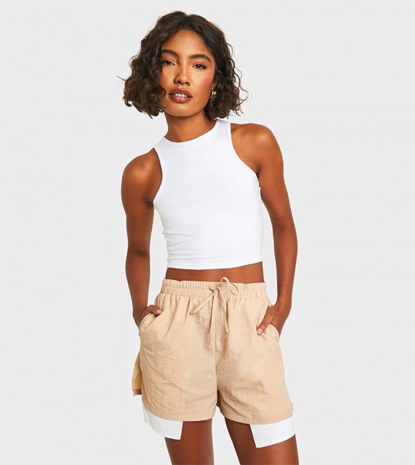 Tall Woven Pocket Detail Shorts
