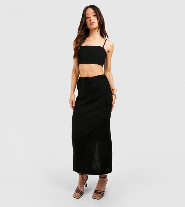 Tall Pocket Detail Midaxi Skirt