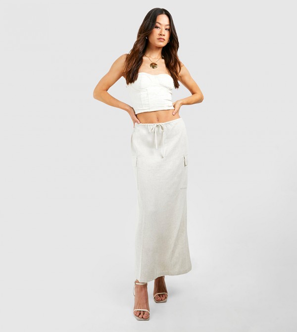 Tall Pocket Detail Midaxi Skirt