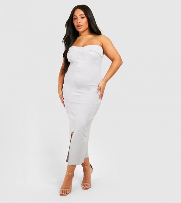 Bengaline Bandeau Utility Midaxi Dress