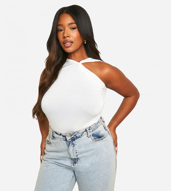 Curve Twist Racer Neckline Top