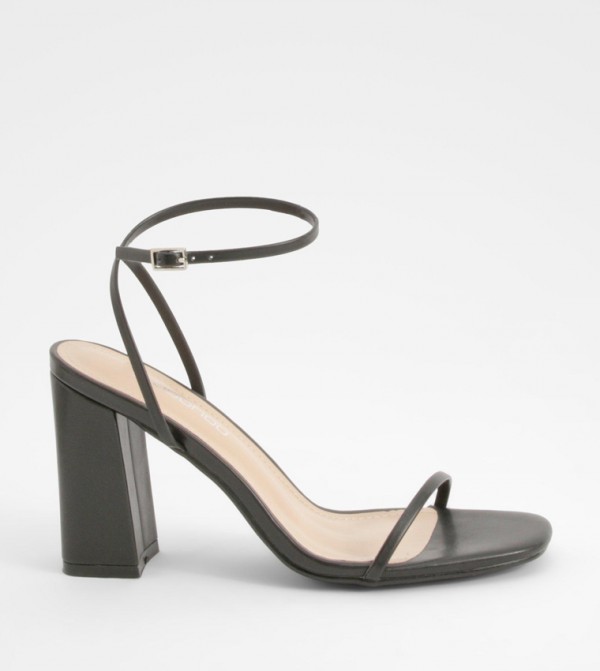 Two Part Block Heel Sandals