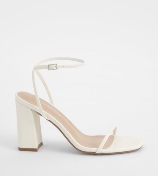 Two Part Block Heel Sandals