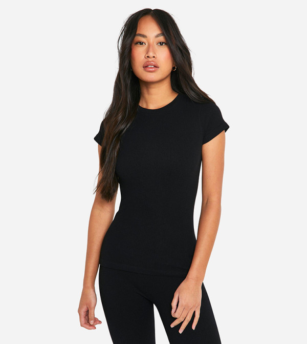 Seamless Contour Ribbed T-Shirt