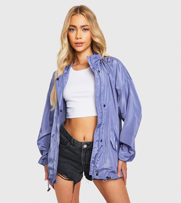Toggle Detail Oversized Jacket