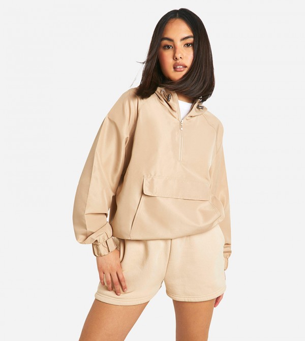 Hooded Half Zip Festival Mac