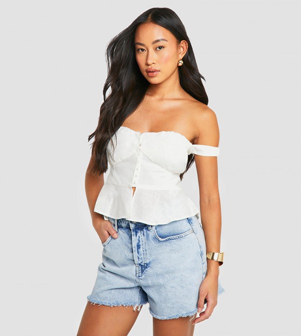 Corset Off-Shoulder Top