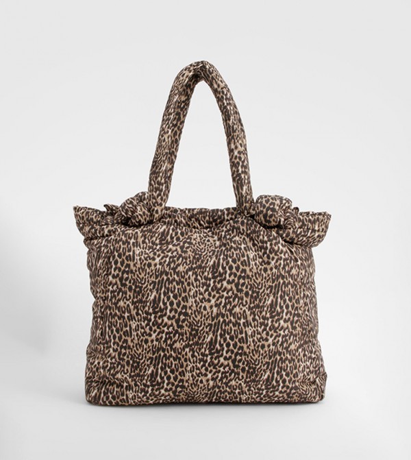 Nylon Knot Handle Tote Bag