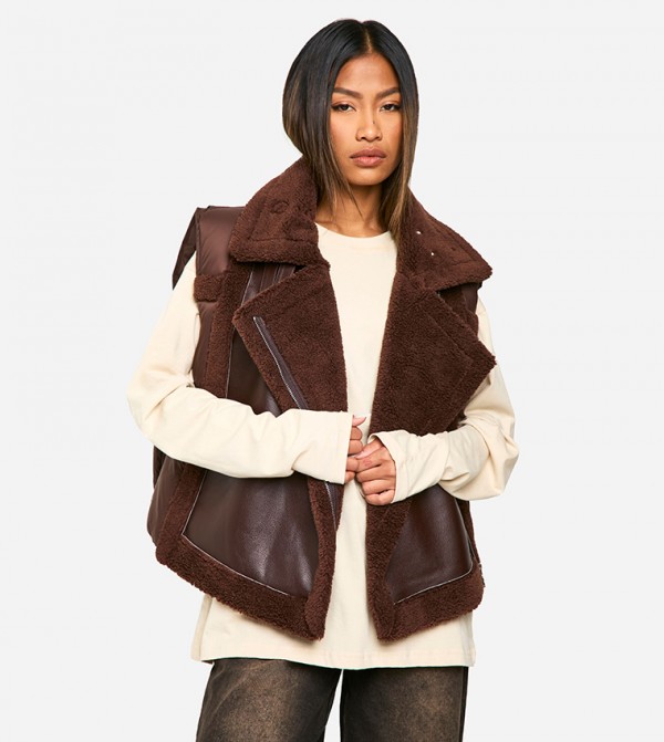 Paneled Aviator Gilet