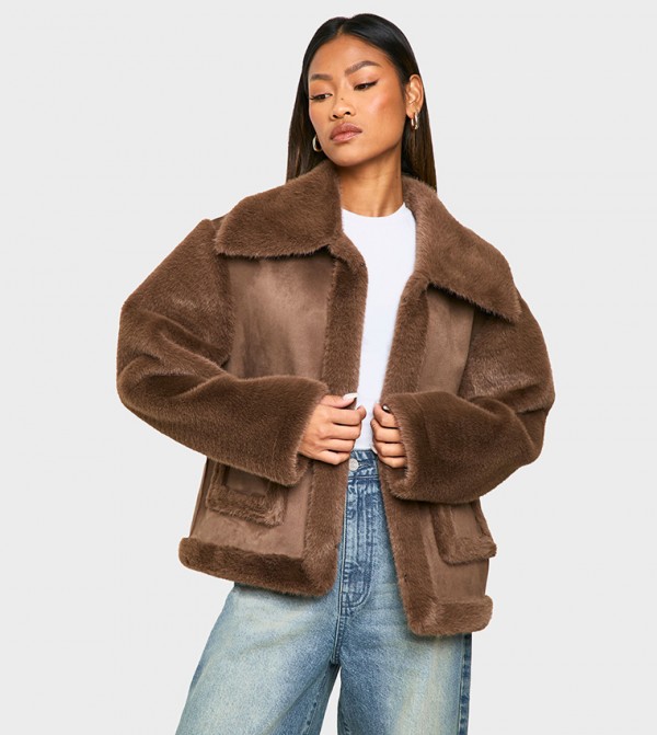 Faux Fur Bonded Jacket