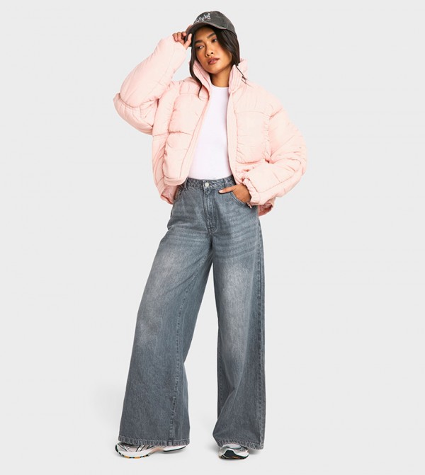 Zip-Through Puffer Jacket